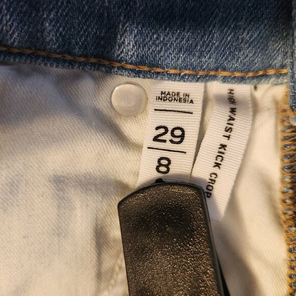 Loft High Waist Kick Crop Jeans 8 / 29 - Picture 7 of 7